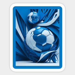 Abstract blue balls Sticker